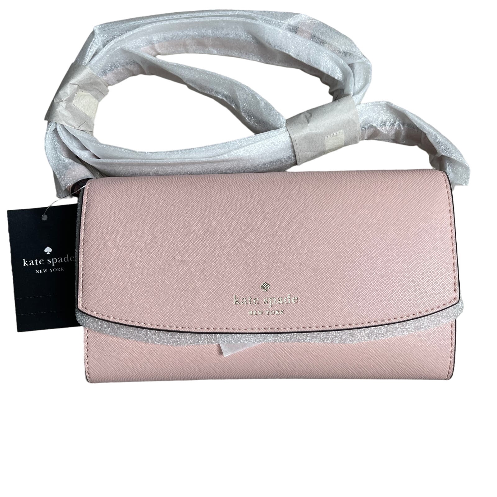 Kate Spade Dana Small Flap Crossbody Bag - Rose Smoke - Ke623 - $249